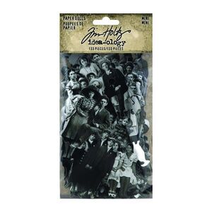 Tim Holtz - Advantus Idea-Ology Paper Dolls Die-Cuts 133/Pkg-Mini Art Craft, Bl
